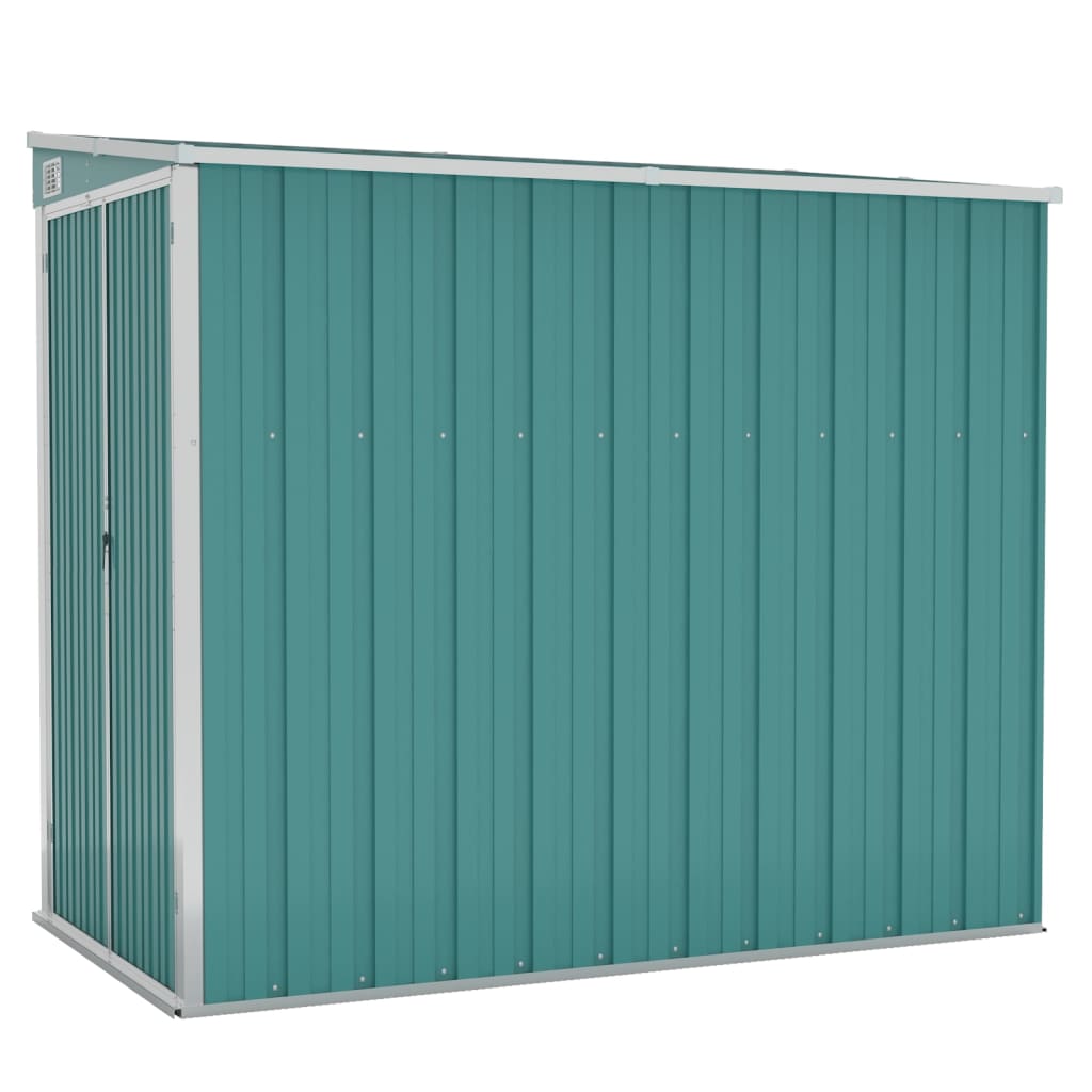 Wall-mounted tool shed Green 118x194x178 cm Galvanized steel