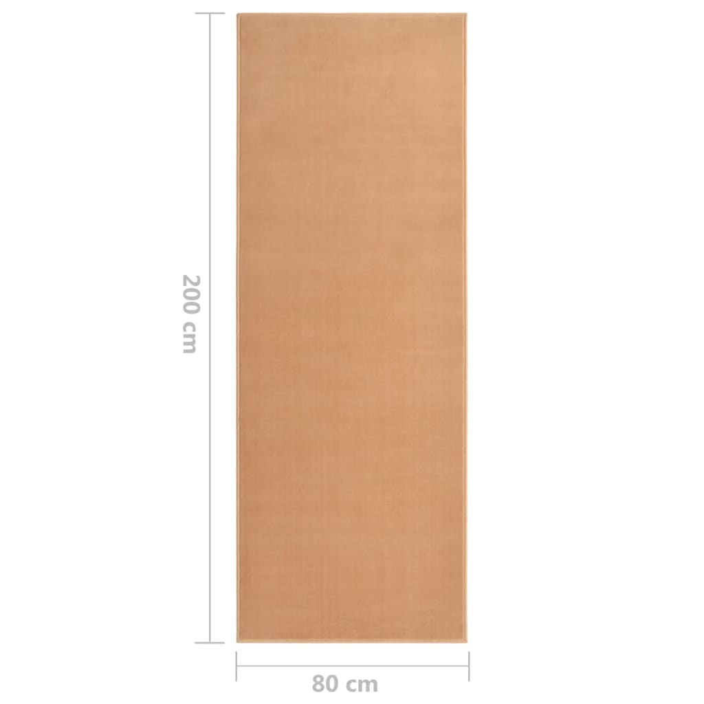 Carpet runner BCF beige 80x200 cm