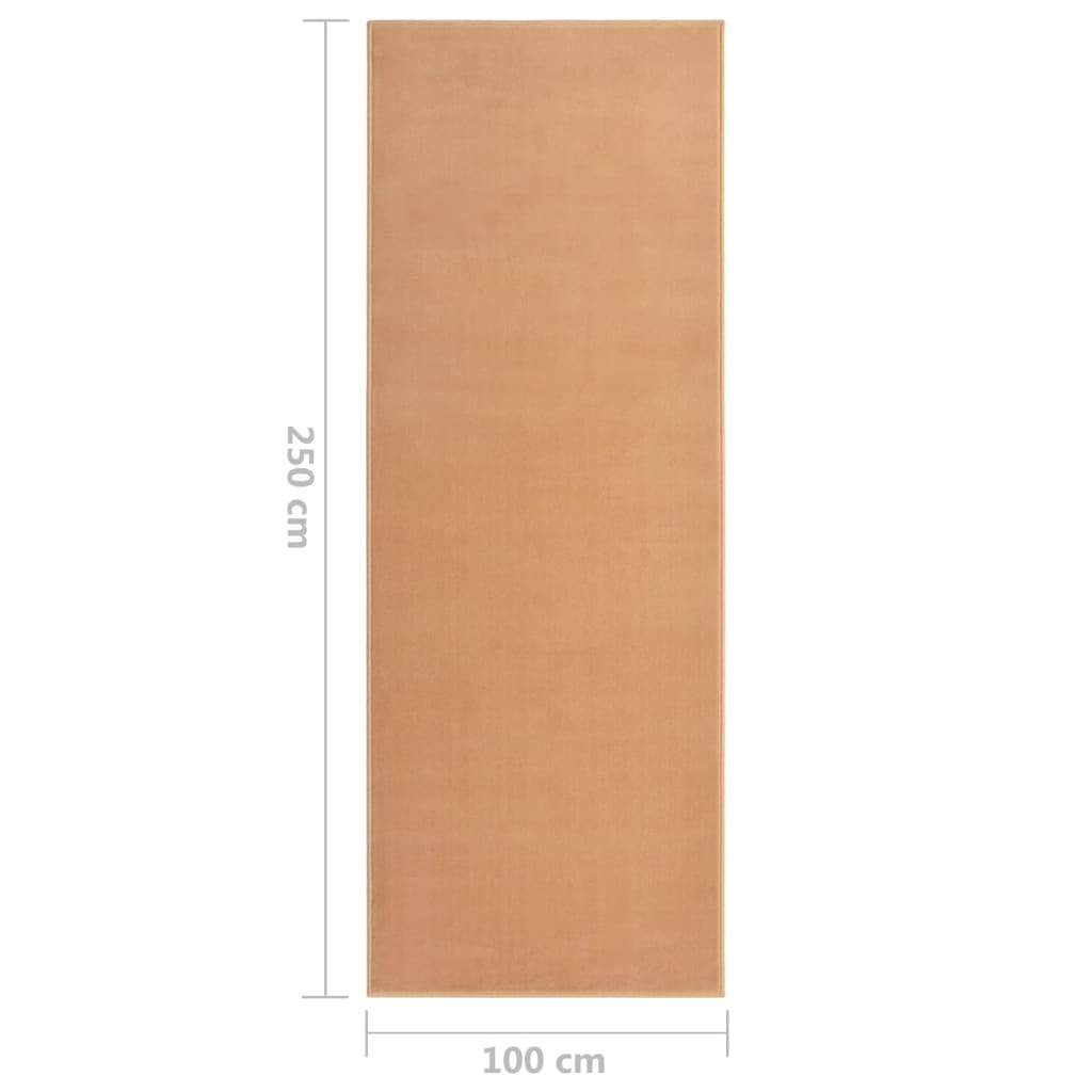 Carpet runner BCF beige 100x250 cm