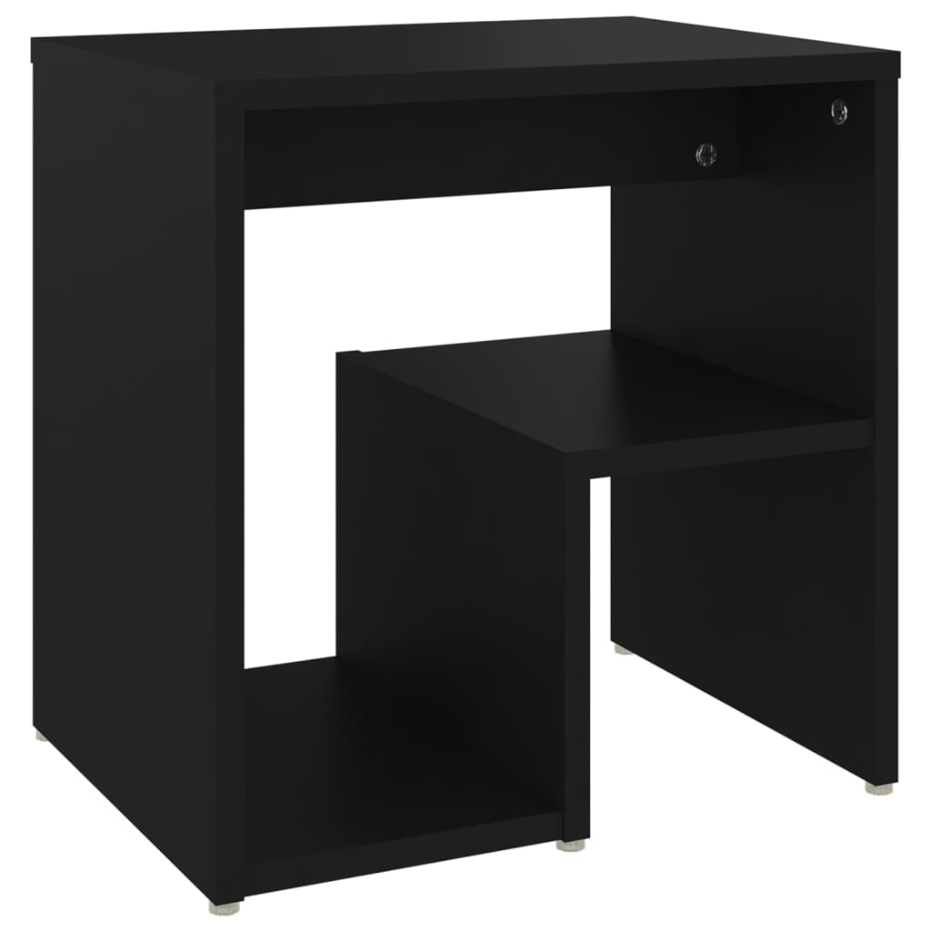 Nachttisch Schwarz 40x30x40 cm Holzwerkstoff