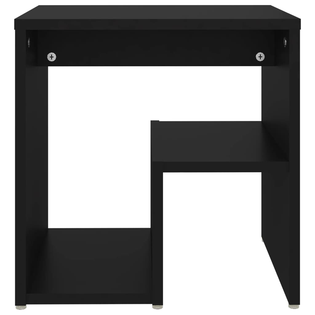 Nachttisch Schwarz 40x30x40 cm Holzwerkstoff