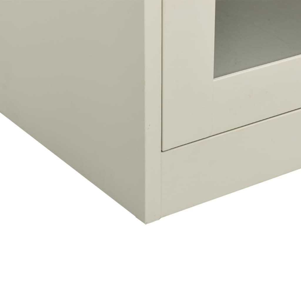 Office cupboard light gray 90x40x70 cm steel