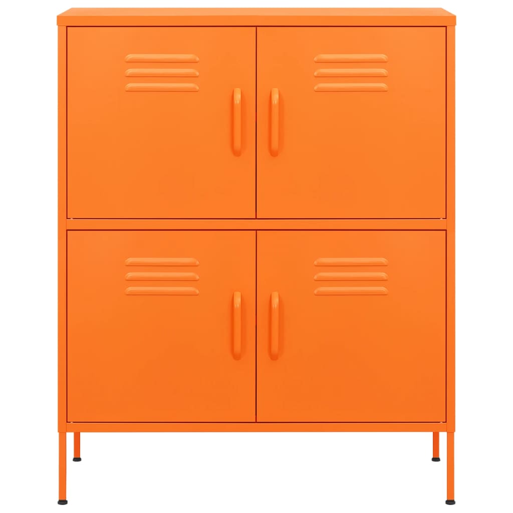 Lagerschrank Orange 80x35x101,5 cm Stahl