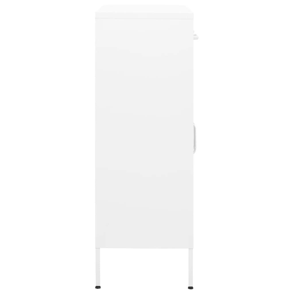 Lagerschrank Weiß 80x35x101,5 cm Stahl