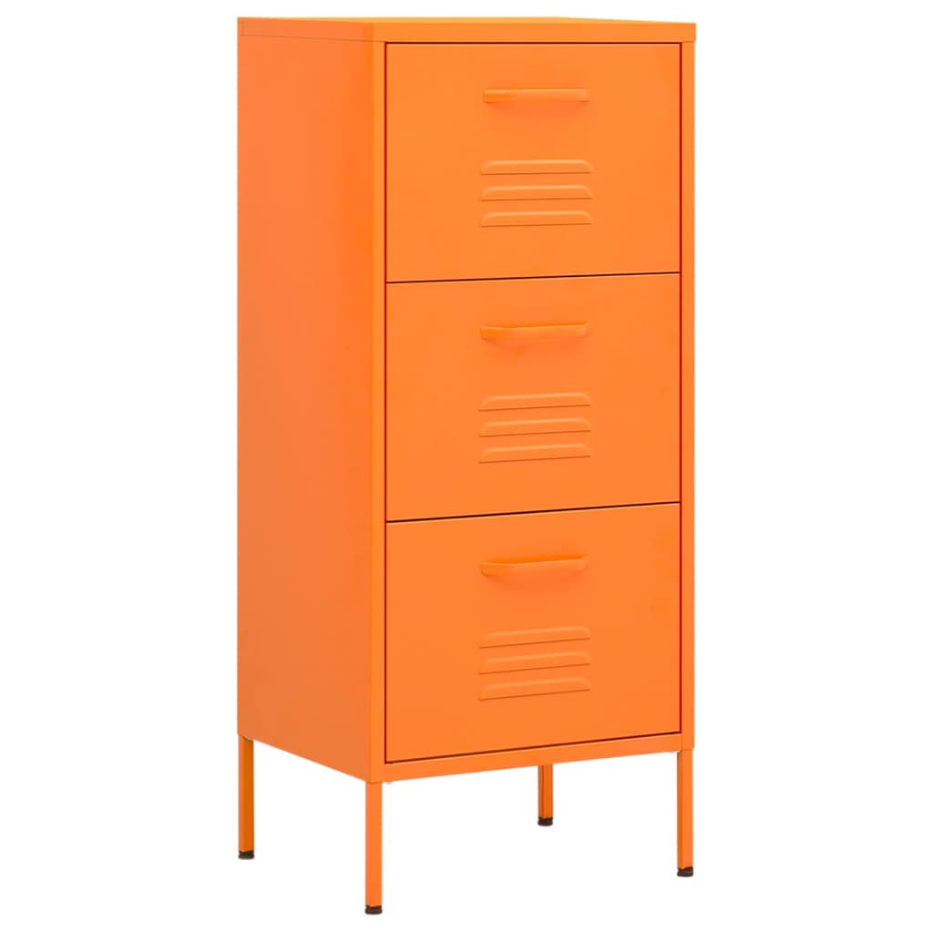 Lagerschrank Orange 42,5x35x101,5 cm Stahl