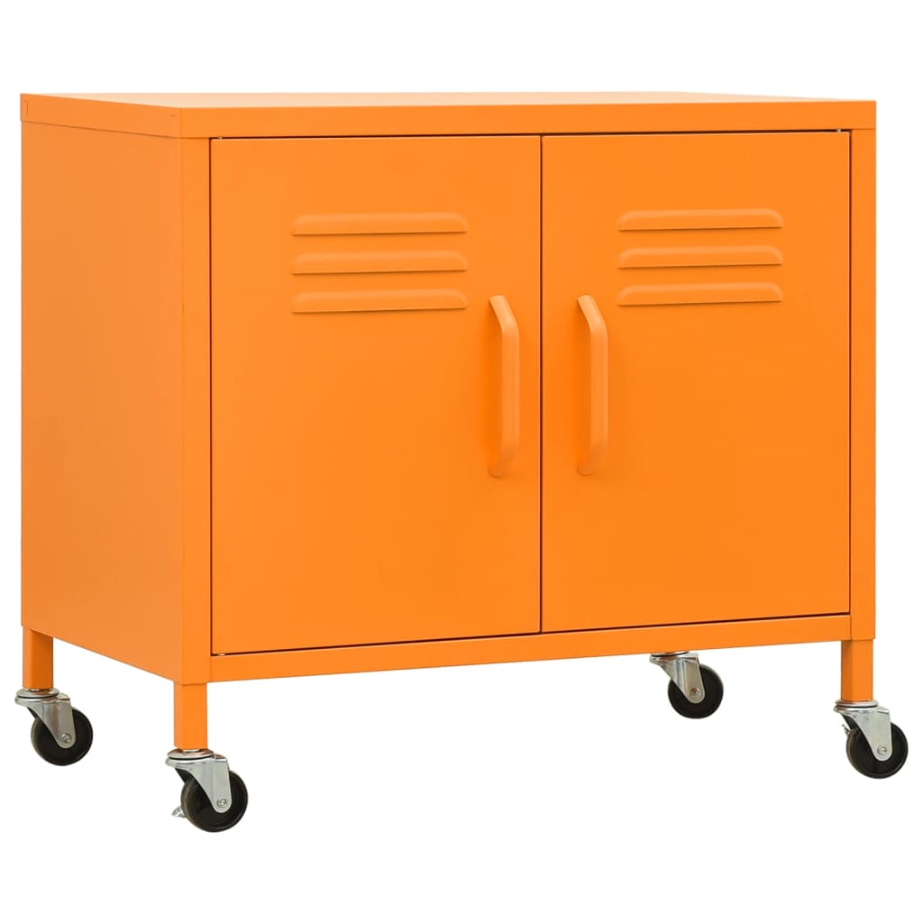 Lagerschrank Orange 60x35x56 cm Stahl