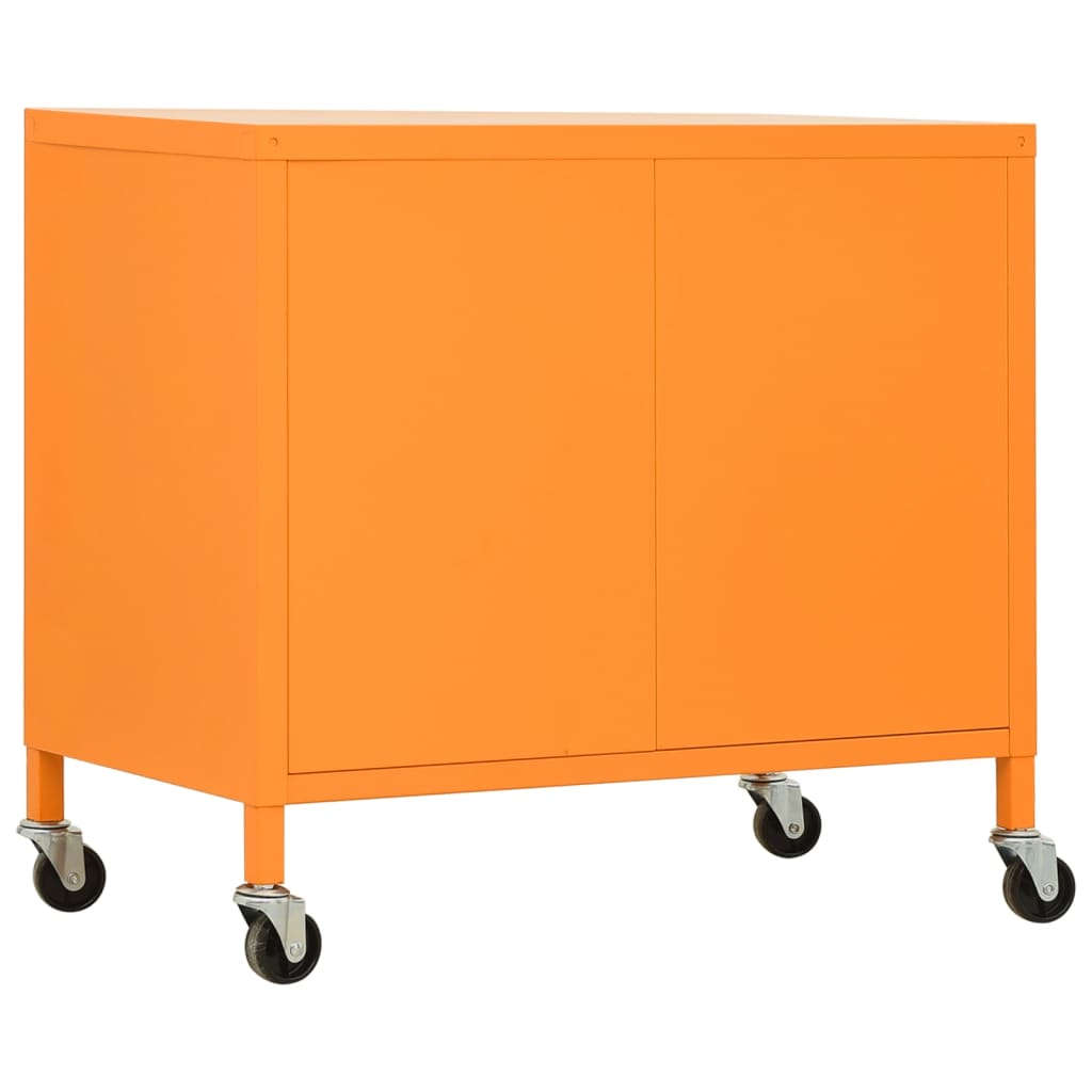Lagerschrank Orange 60x35x56 cm Stahl