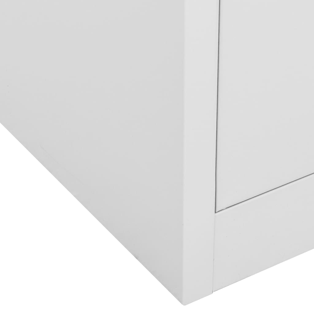 Office cupboard light gray 90x40x102 cm steel