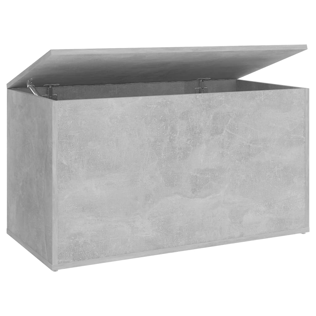 Storage chest concrete gray 84x42x46 cm made of wood