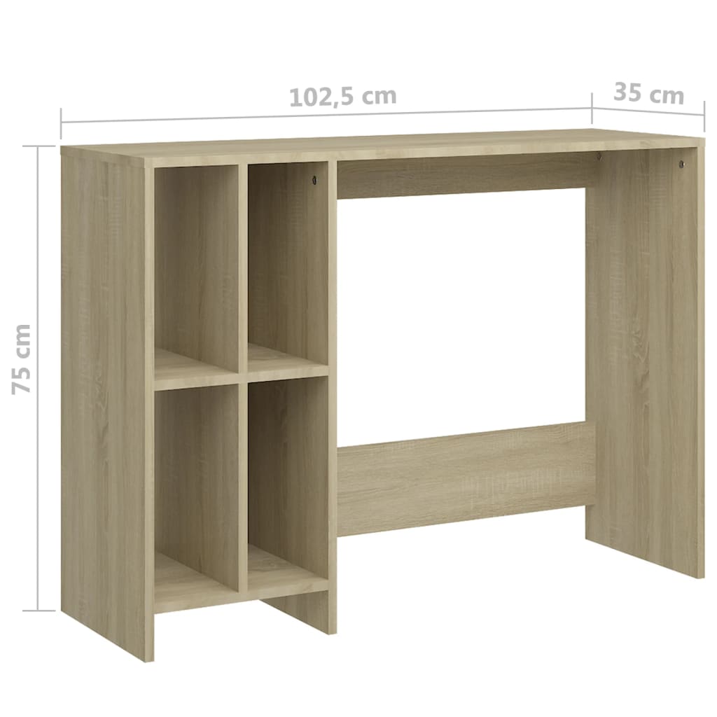 Computer table Sonoma oak 102.5x35x75 cm wood material