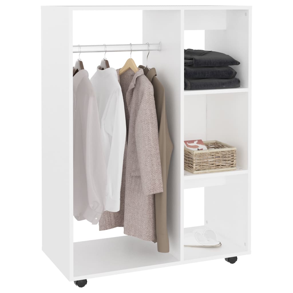 Wardrobe white 80x40x110 cm wood material