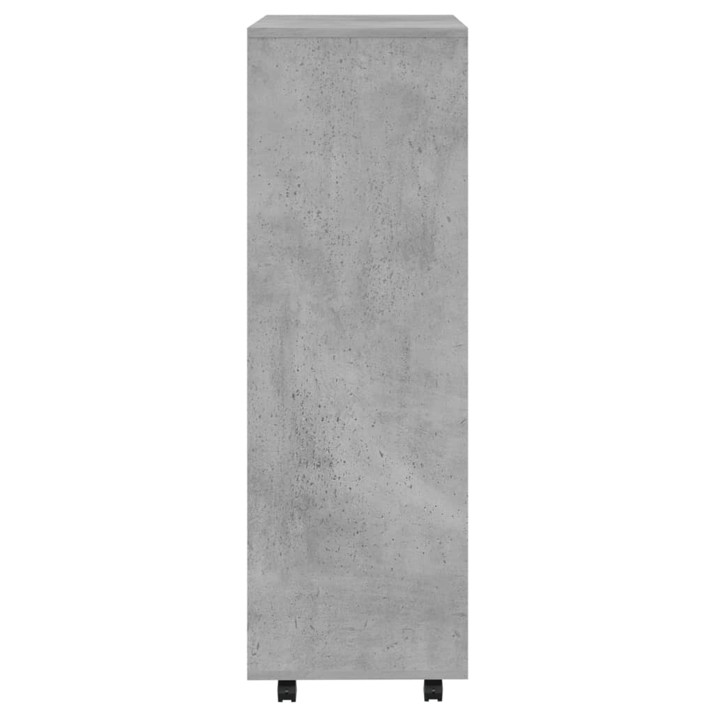 Wardrobe concrete gray 80x40x110 cm made of wood