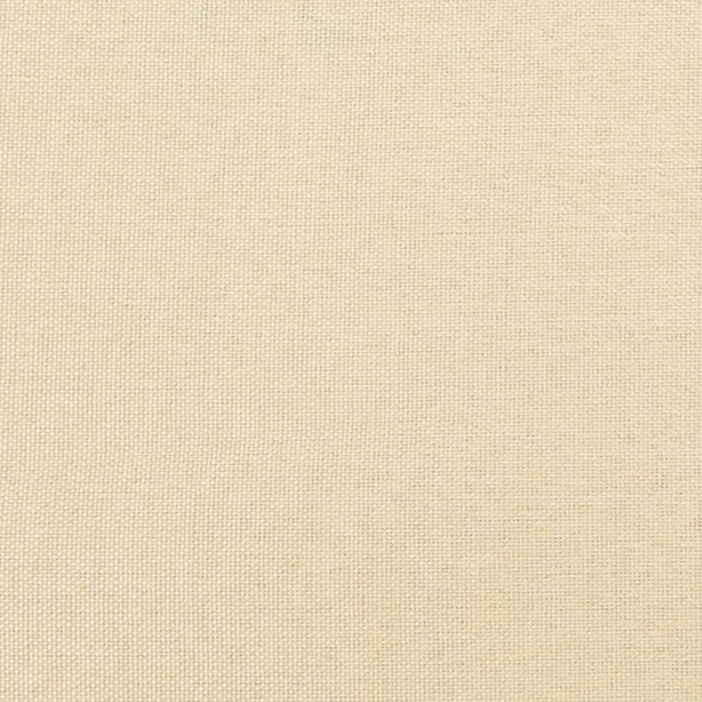 Footstool cream 78x56x32 cm fabric
