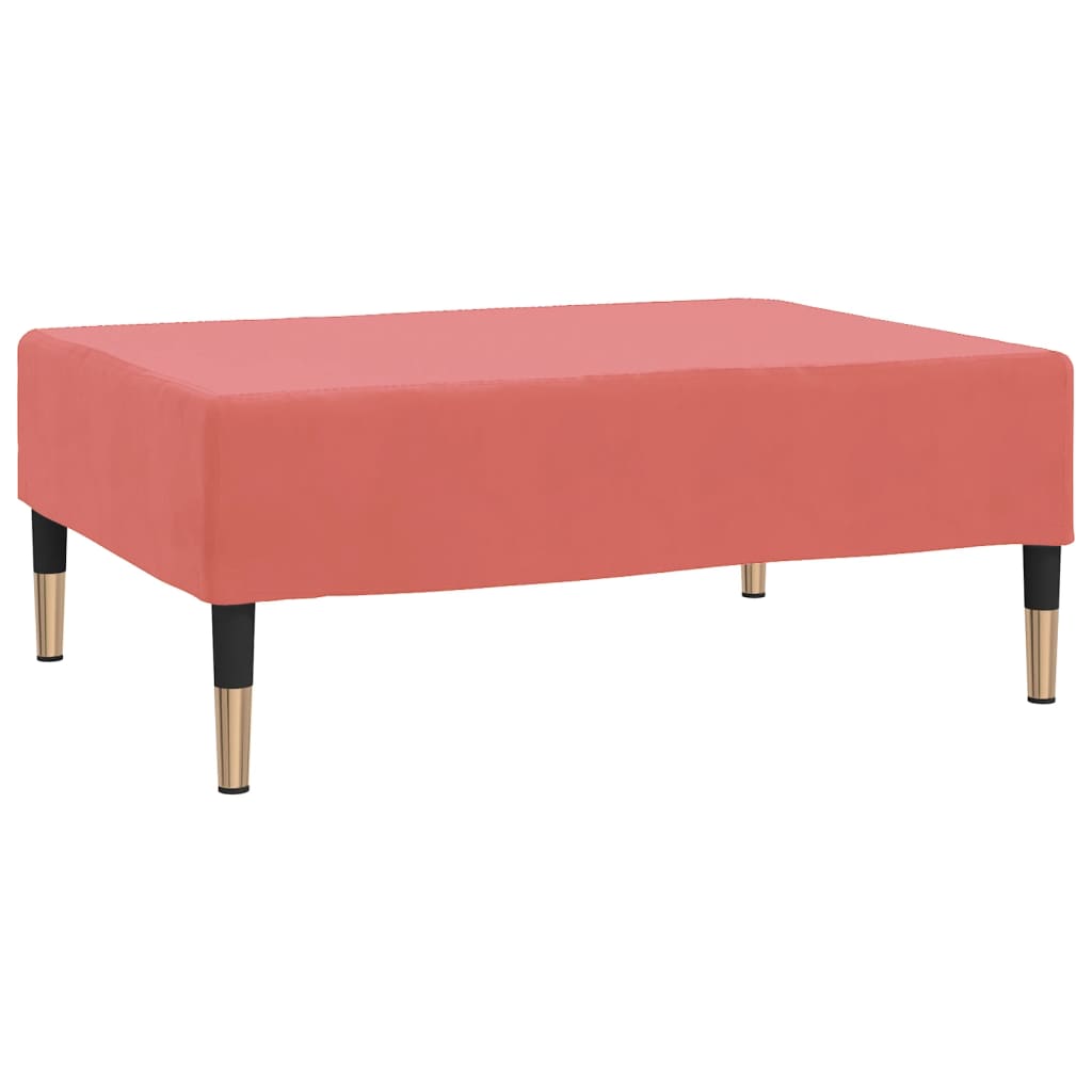 Footstool pink 78x56x32 cm velvet
