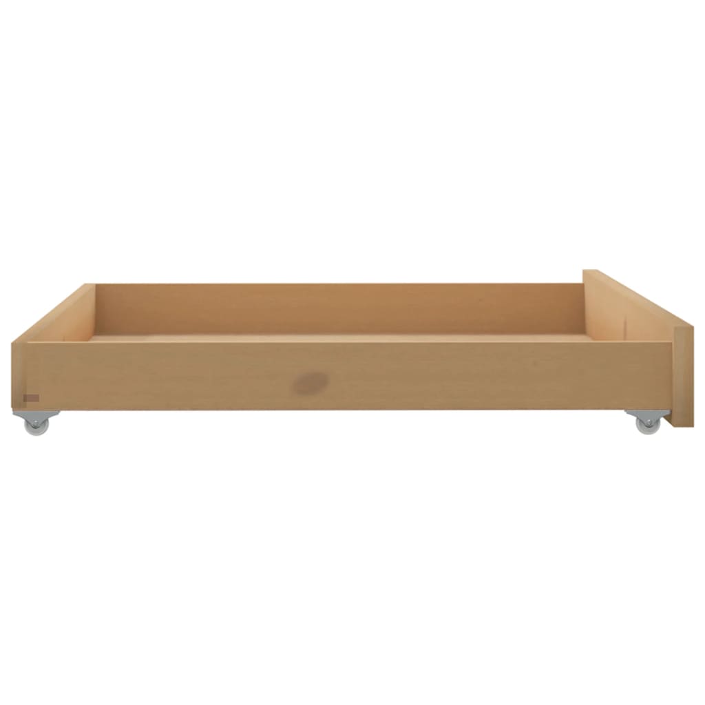 Drawers for daybeds 2 pcs. Honey brown solid pine wood
