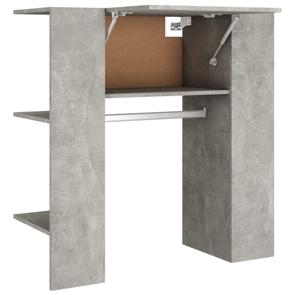 Hall cabinet concrete gray 97.5x37x99 cm made of wood
