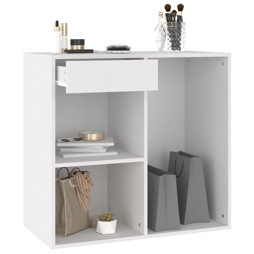 Cosmetic cabinet white 80x40x75 cm made of wood