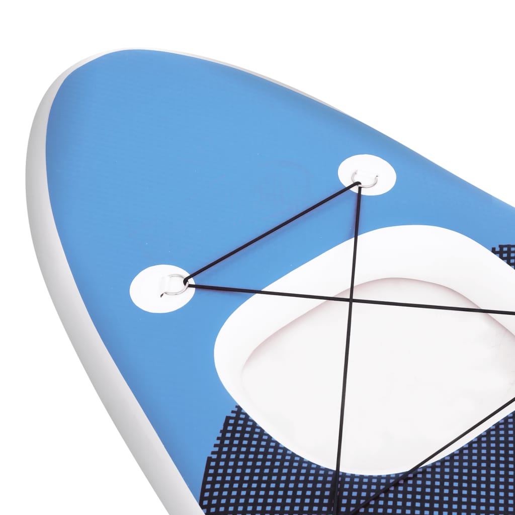 SUP-Board-Set Aufblasbar Marineblau 300x76x10 cm