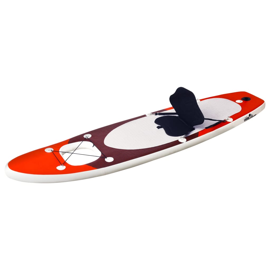 SUP board set inflatable red 300x76x10 cm