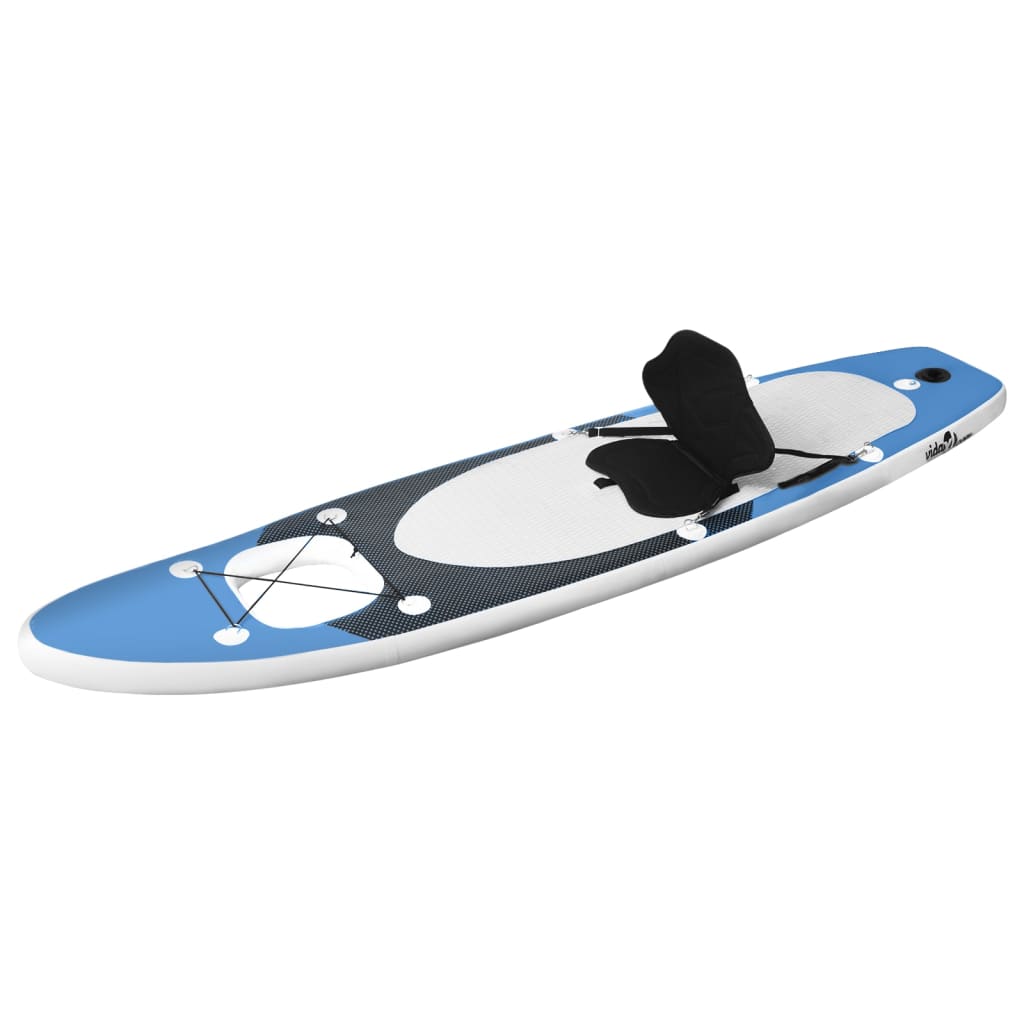 SUP board set inflatable navy blue 360x81x10 cm