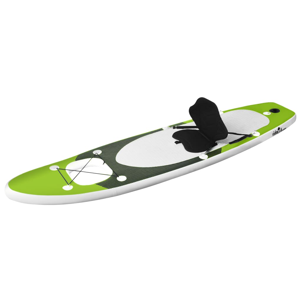 SUP board set inflatable green 360x81x10 cm