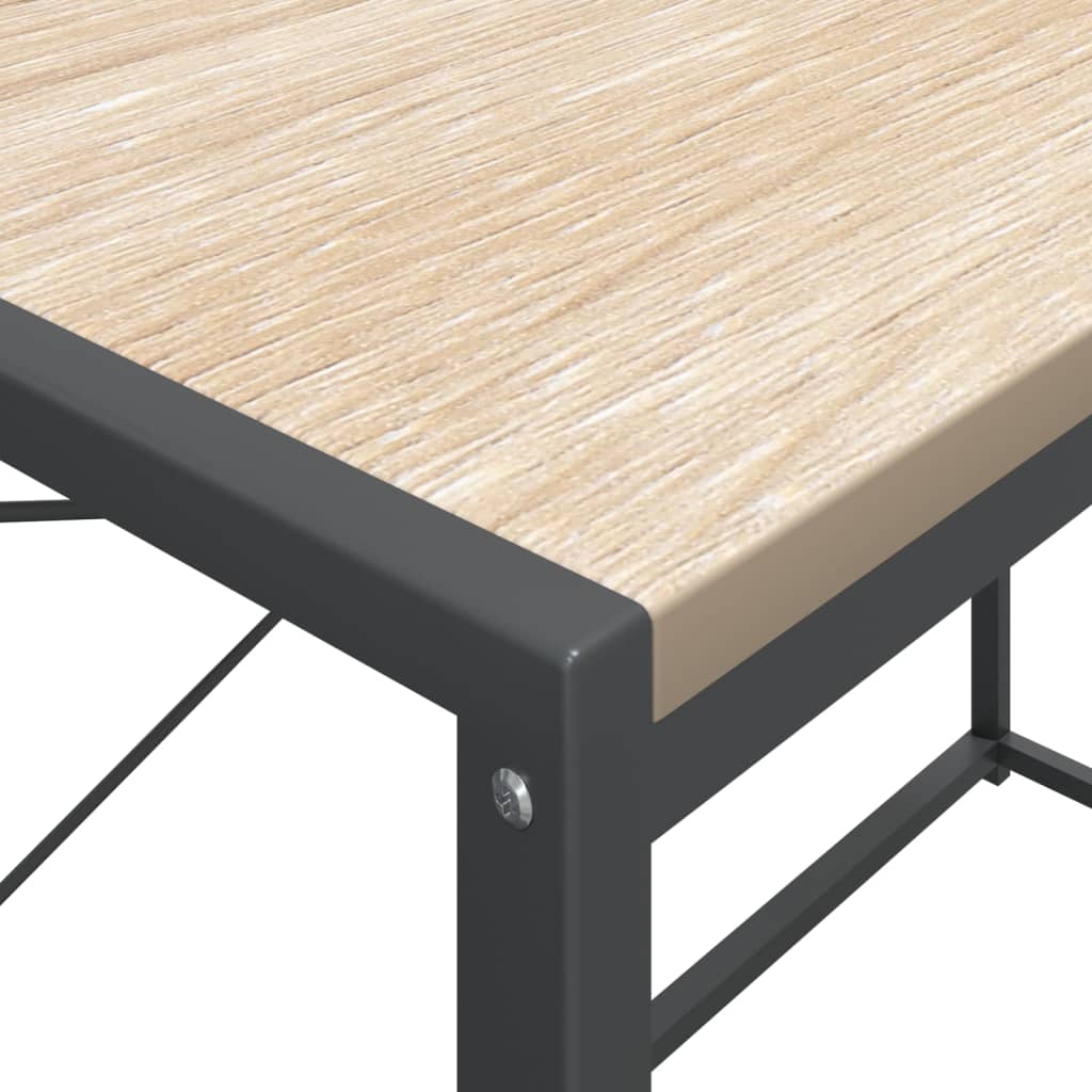 Computer table black oak look 110x60x138cm wood material