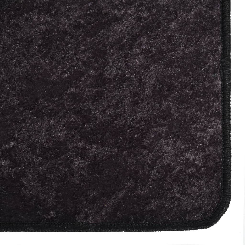 Washable carpet 120x180 cm anthracite non-slip