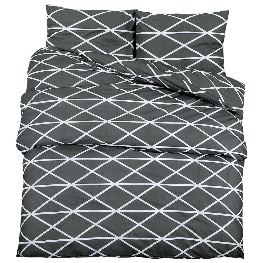 Bed linen set gray 260x240 cm cotton