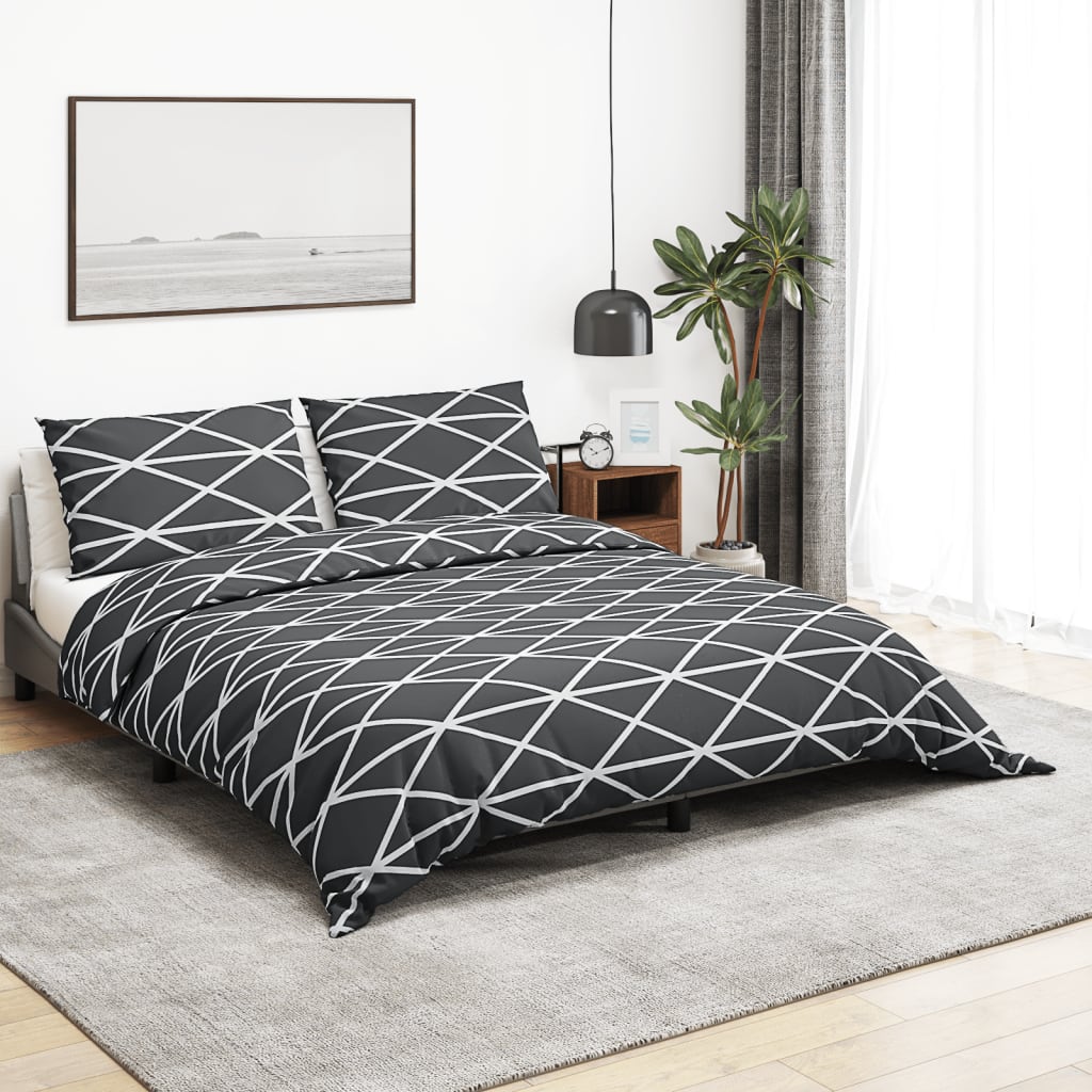 Bed linen set gray 260x240 cm cotton