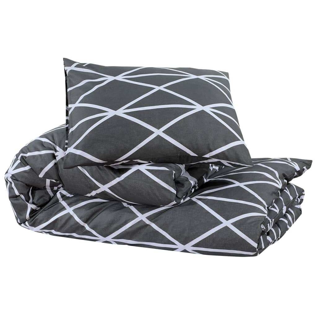 Bed linen set gray 225x220 cm cotton