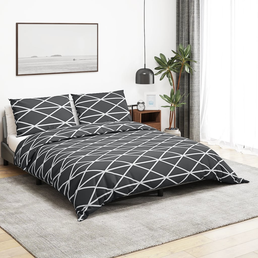 Bed linen set gray 225x220 cm cotton