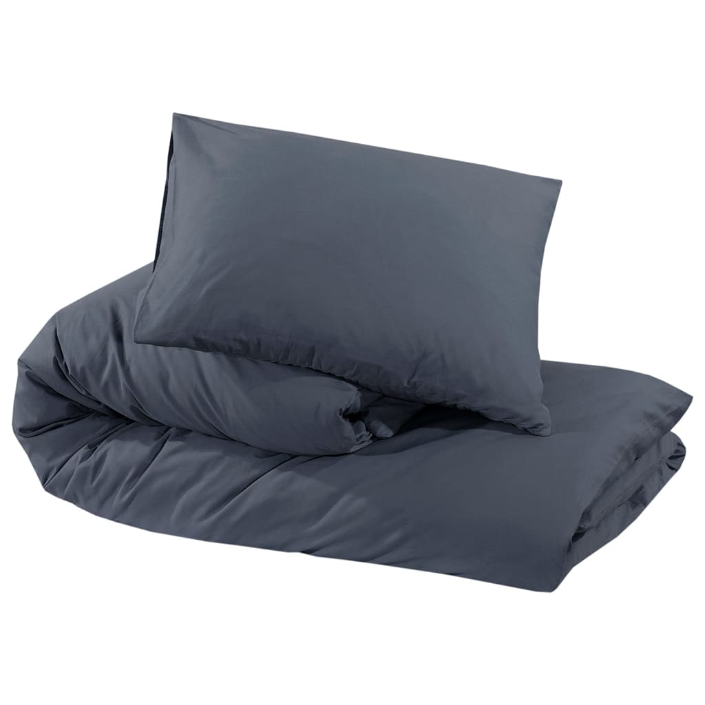 Bed linen set anthracite 240x220 cm cotton