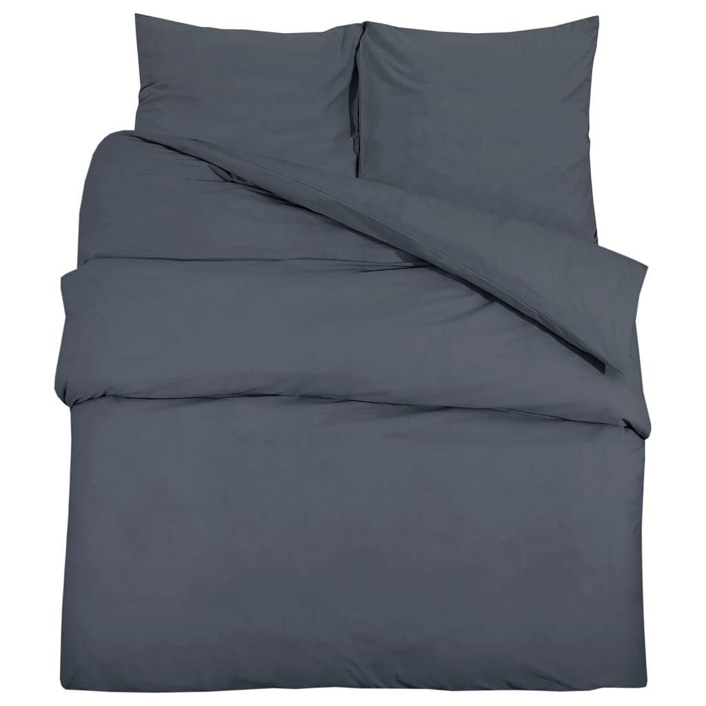 Bed linen set anthracite 220x240 cm cotton
