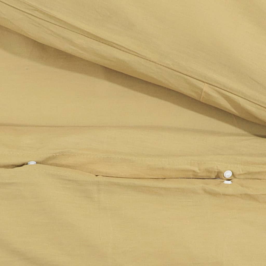 Bed linen set taupe 155x220 cm cotton
