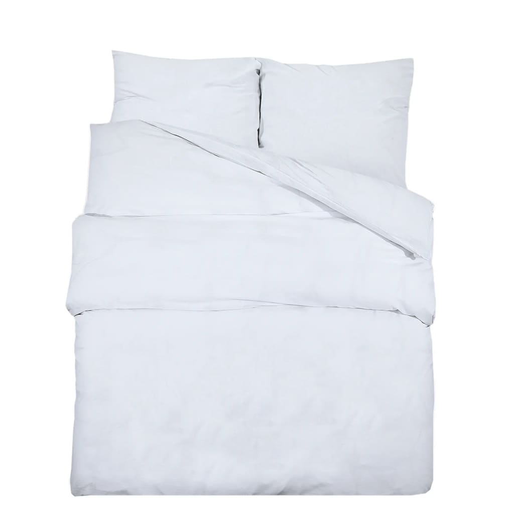 Bedding set white 200x220 cm cotton