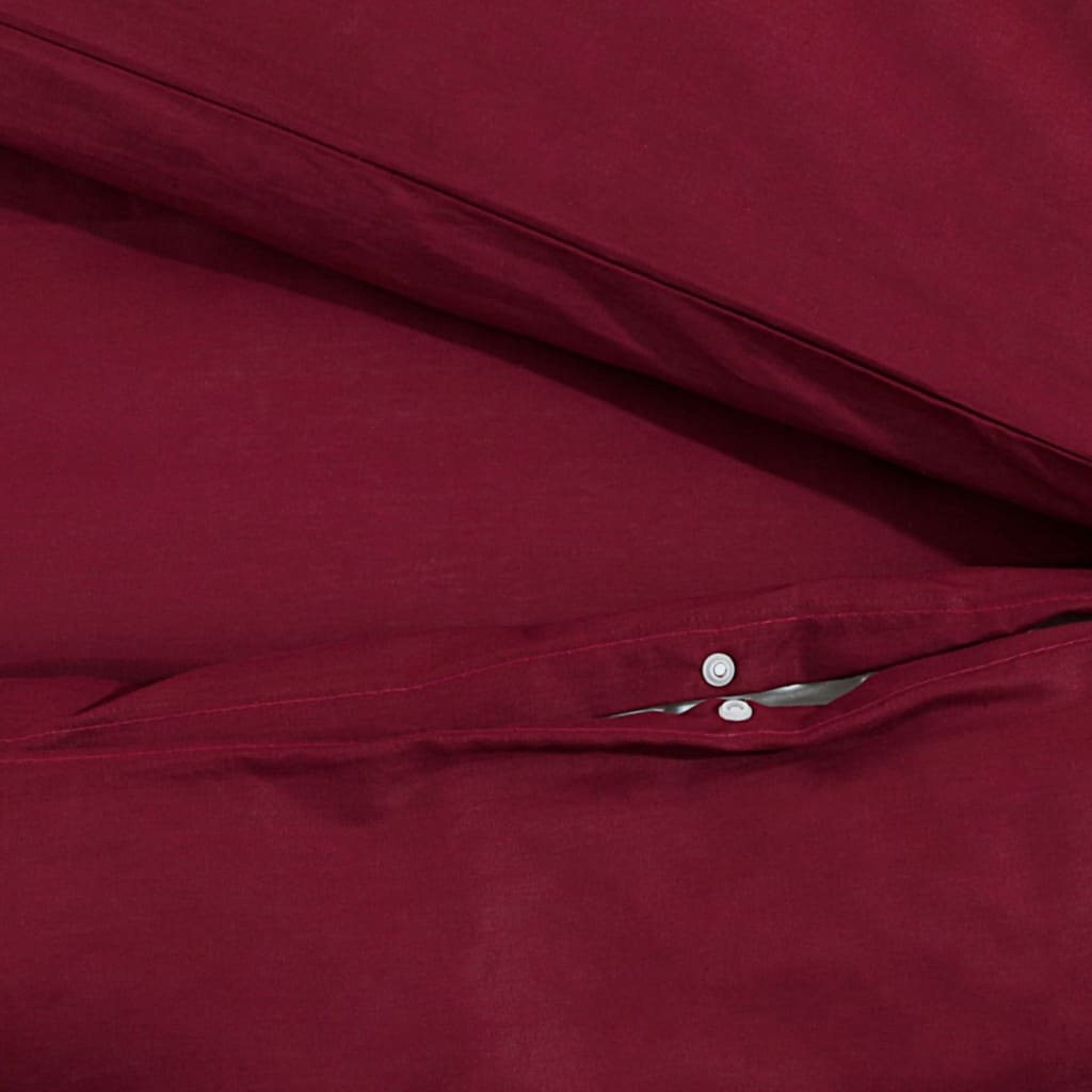 Bordeaux red bed linen set 140x200 cm cotton