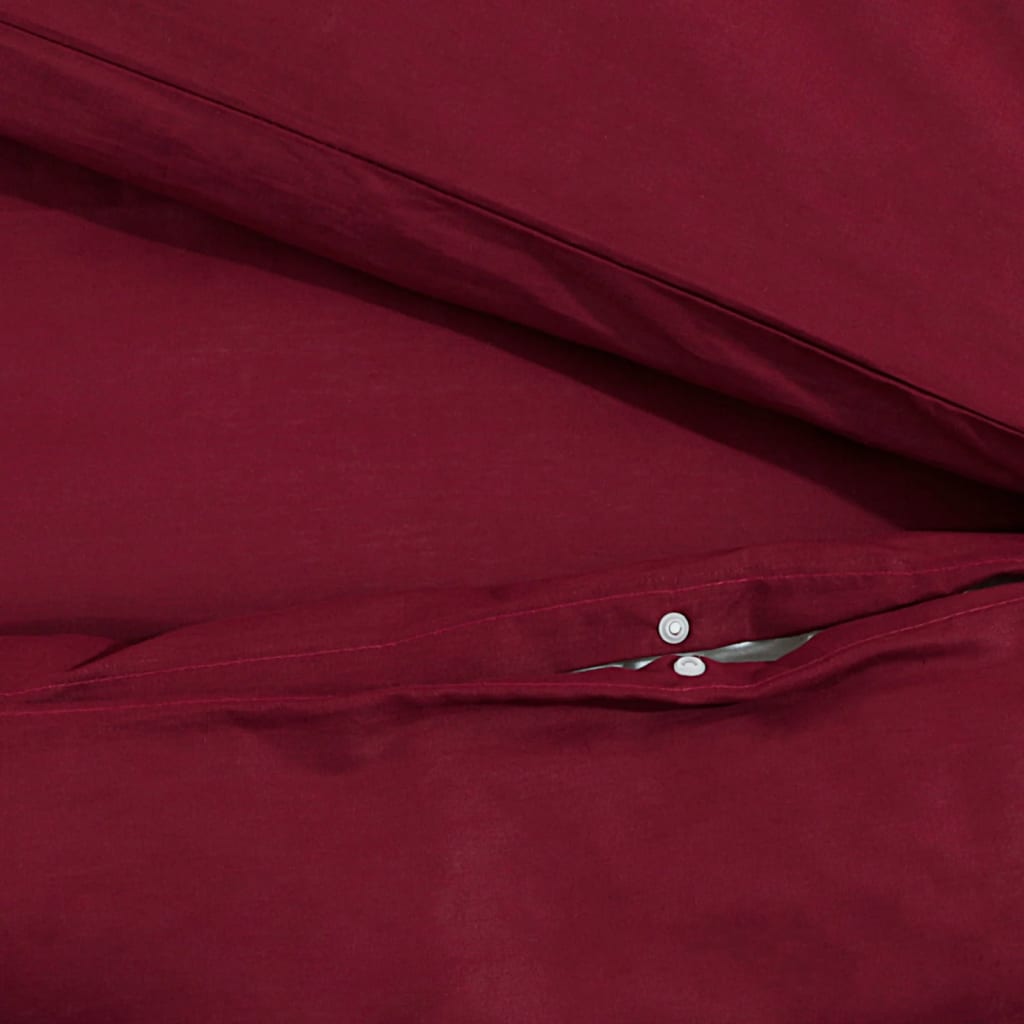 Bordeaux red bed linen set 220x240 cm cotton