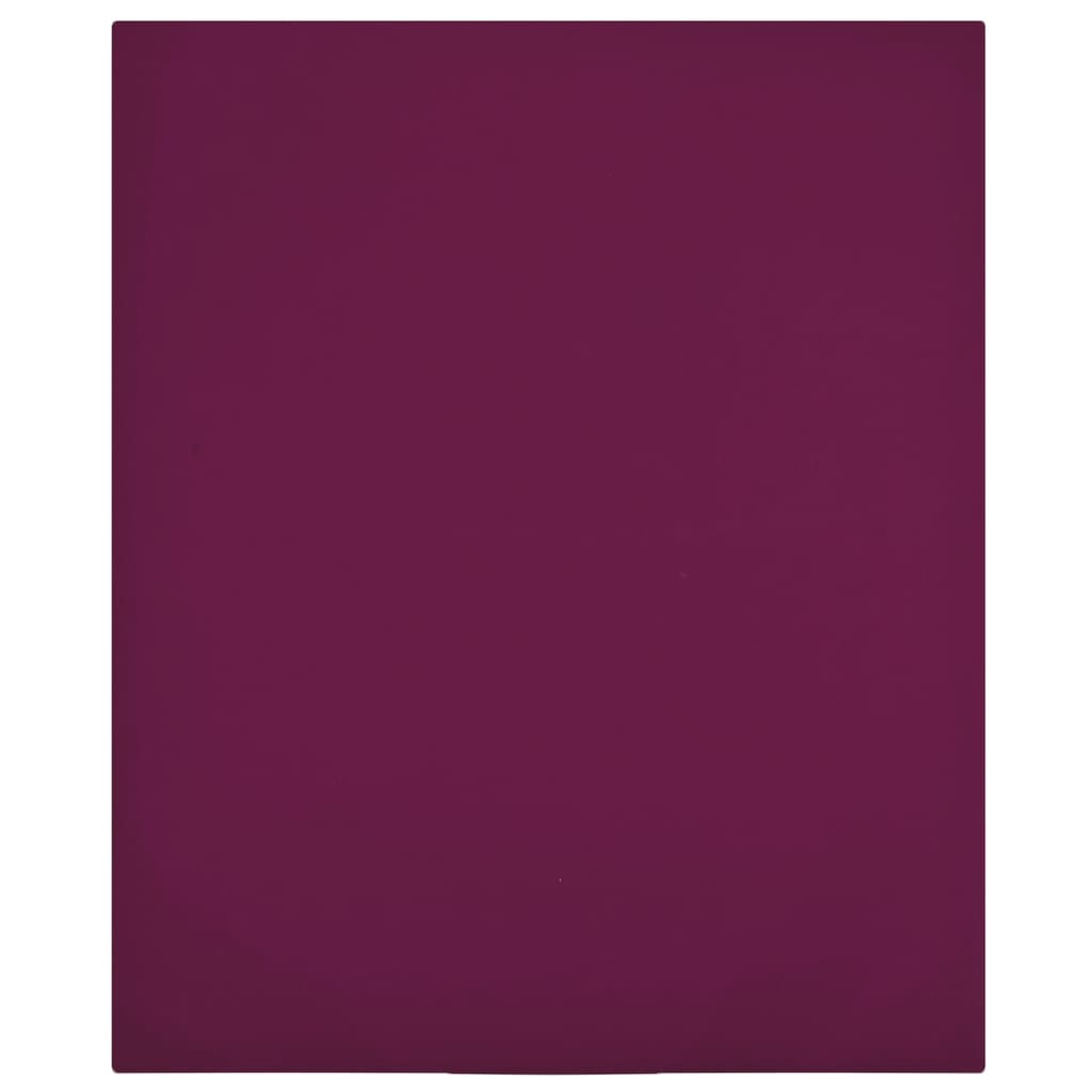 Spannbettlaken 2 Stk. Jersey Bordeauxrot 100x200 cm Baumwolle