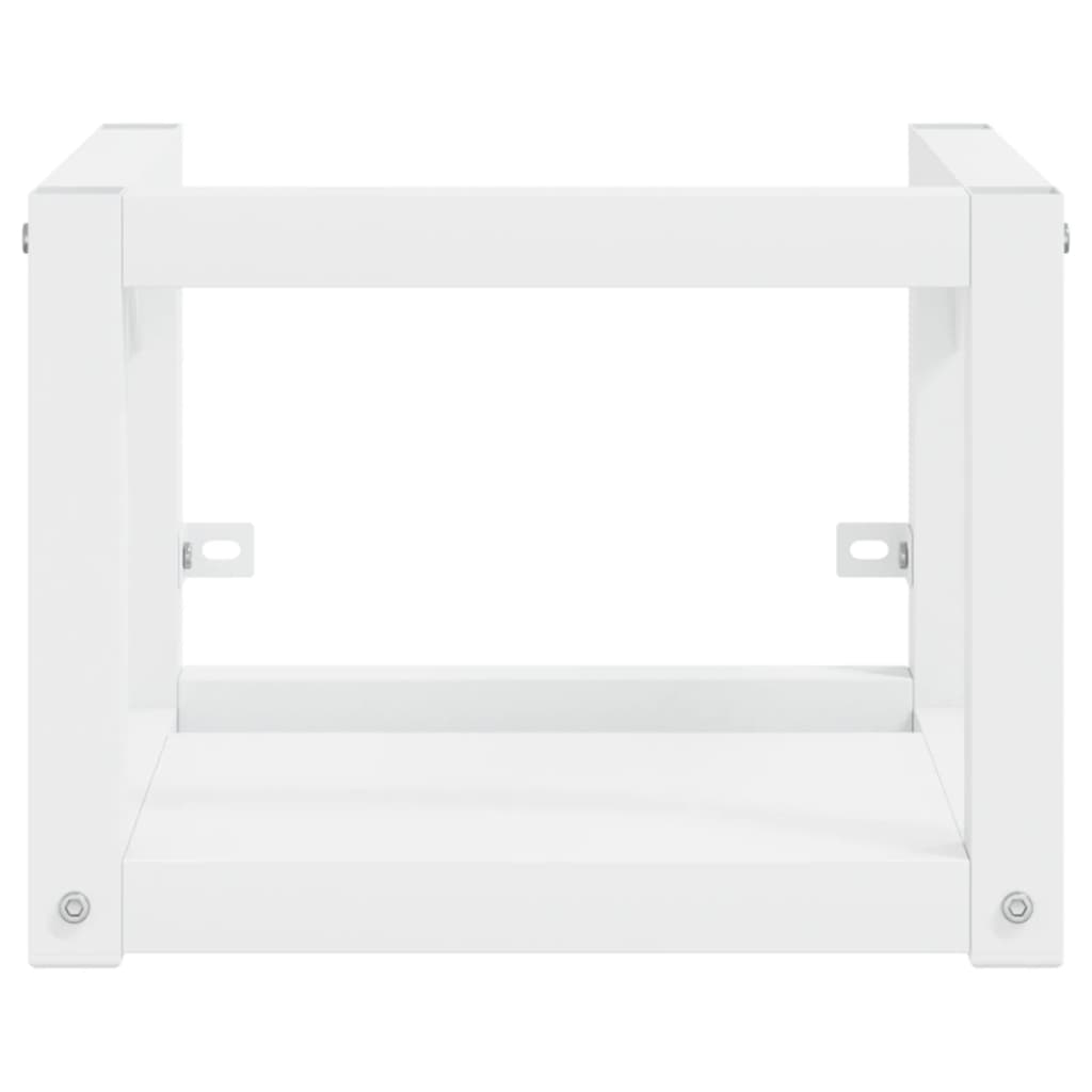Bathroom wall-mounted vanity frame white 40x38x31 cm iron