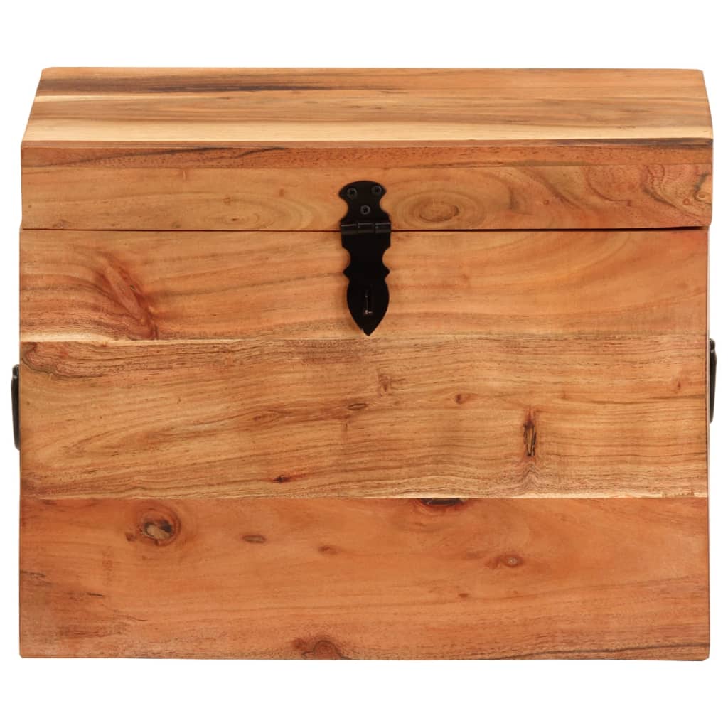 Storage box 39x28x31 cm solid acacia wood