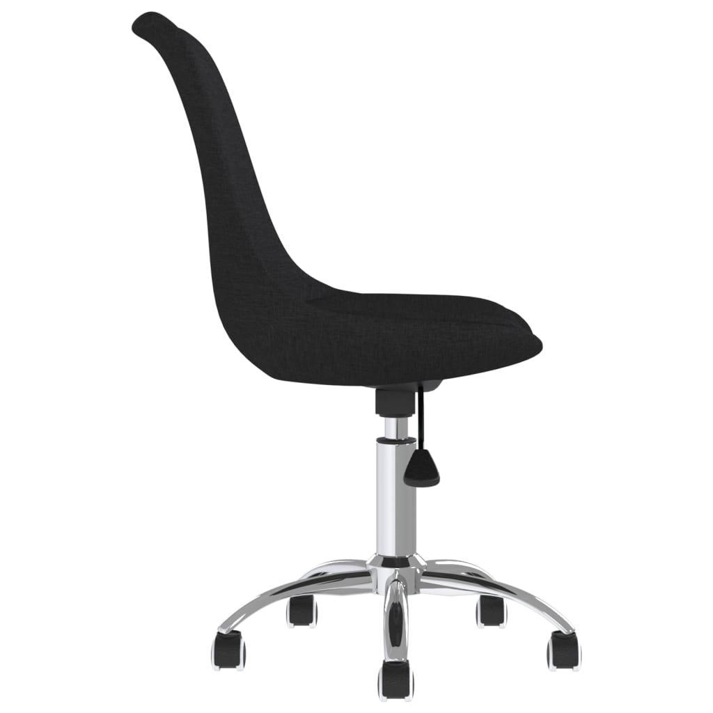 Office chair swivel black fabric
