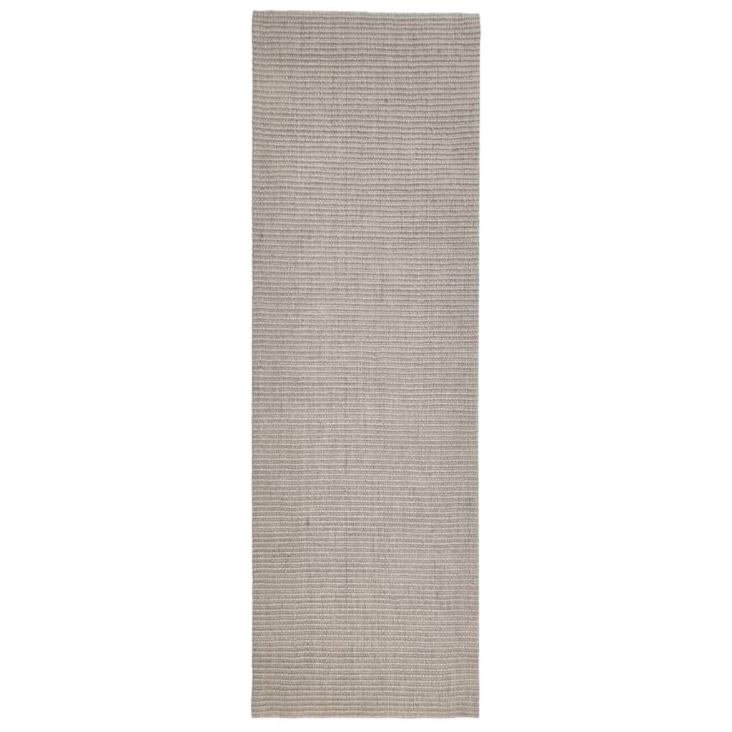 Carpet natural sisal 80x250 cm sand color