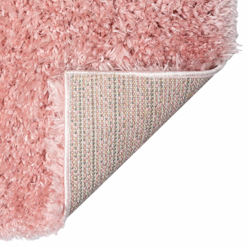 Shaggy carpet deep pile pink 160x230 cm 50 mm