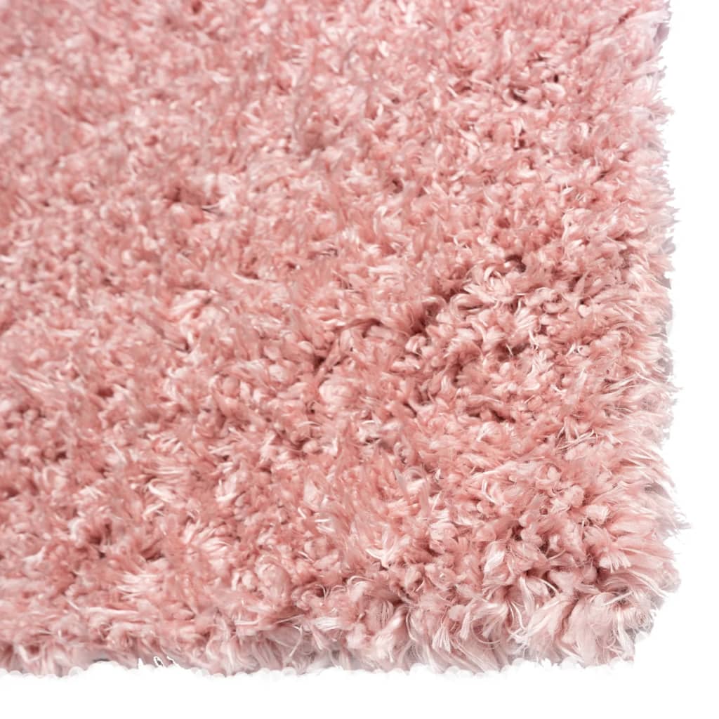 Shaggy carpet deep pile pink 160x230 cm 50 mm