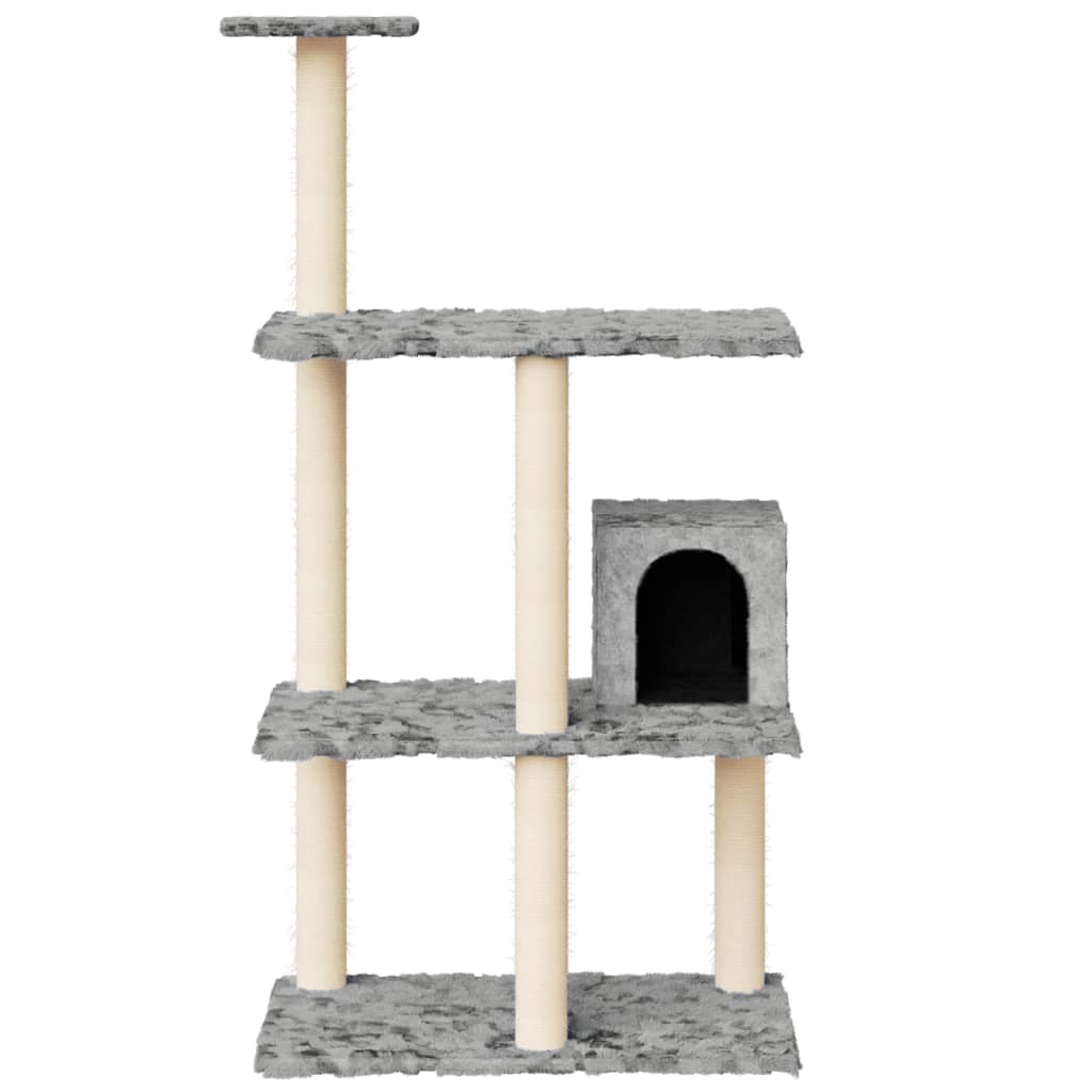 Scratching post with sisal scratching posts light gray 119 cm