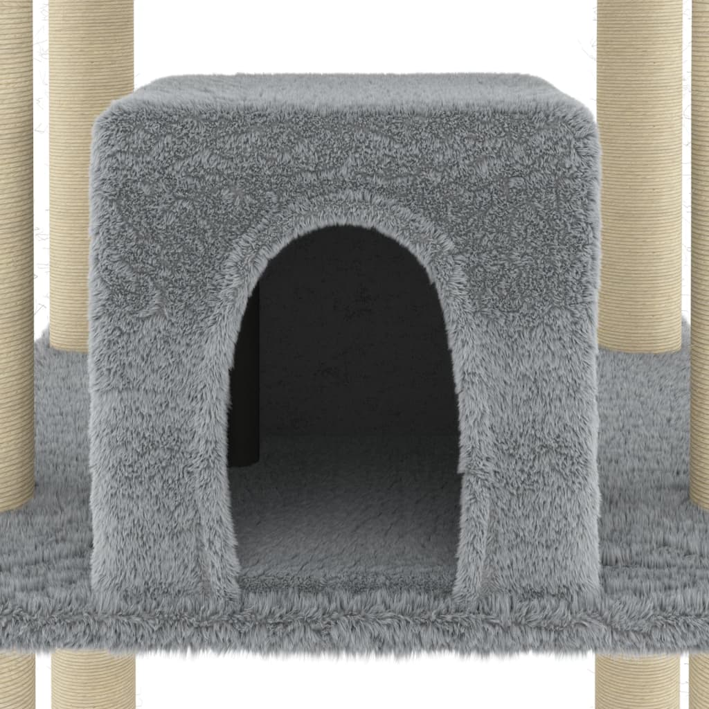 Scratching post with sisal scratching posts light gray 216 cm
