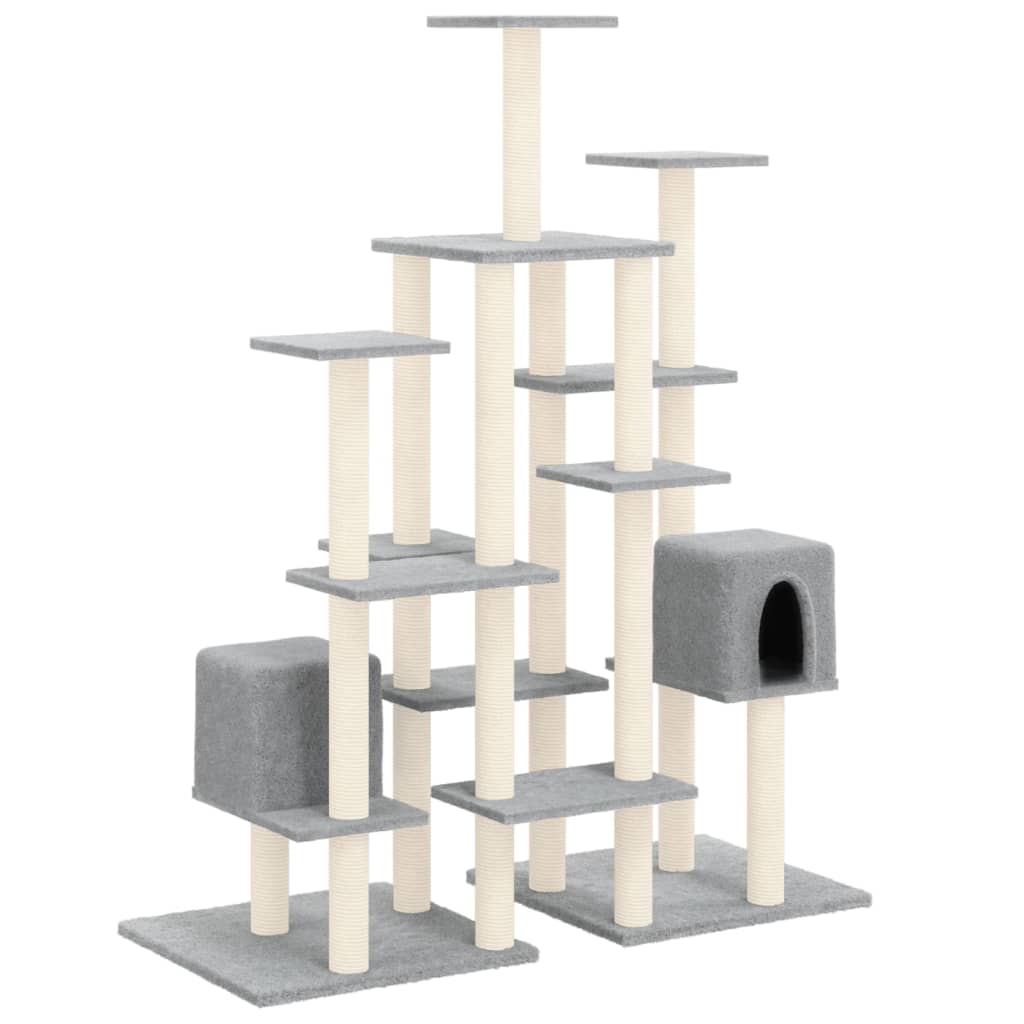 Scratching post with sisal scratching posts light gray 145 cm