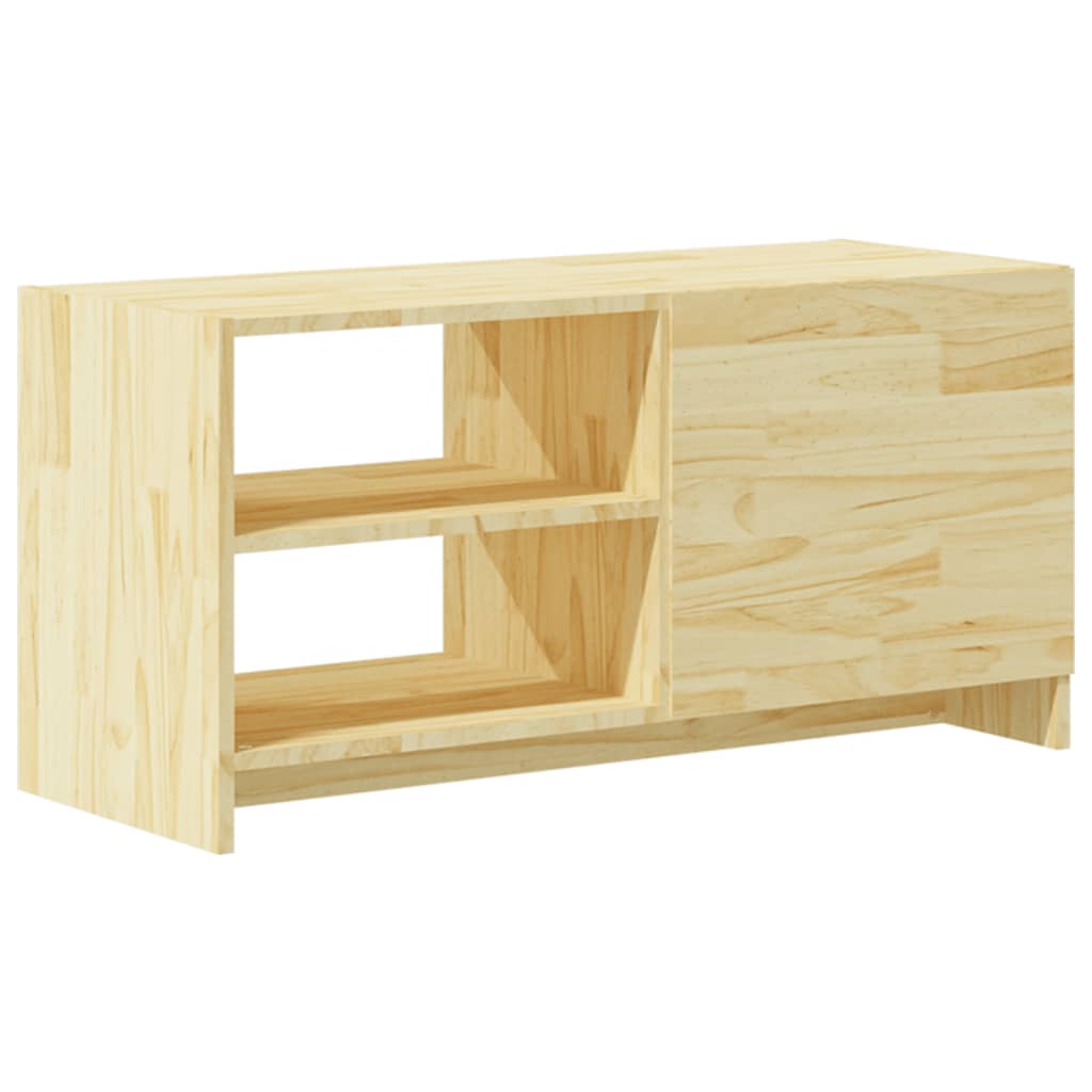 TV-Schrank 80x31x39 cm Massivholz Kiefer