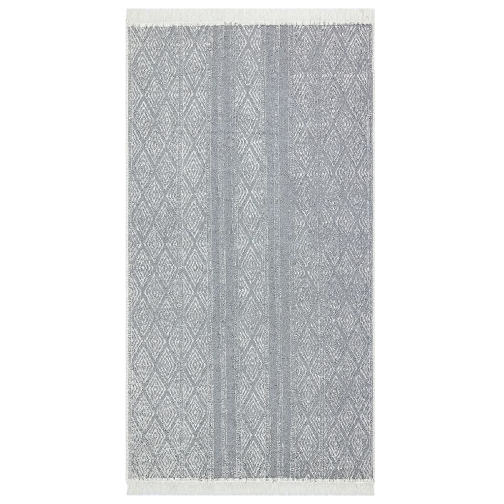 Carpet light gray 120x180 cm cotton