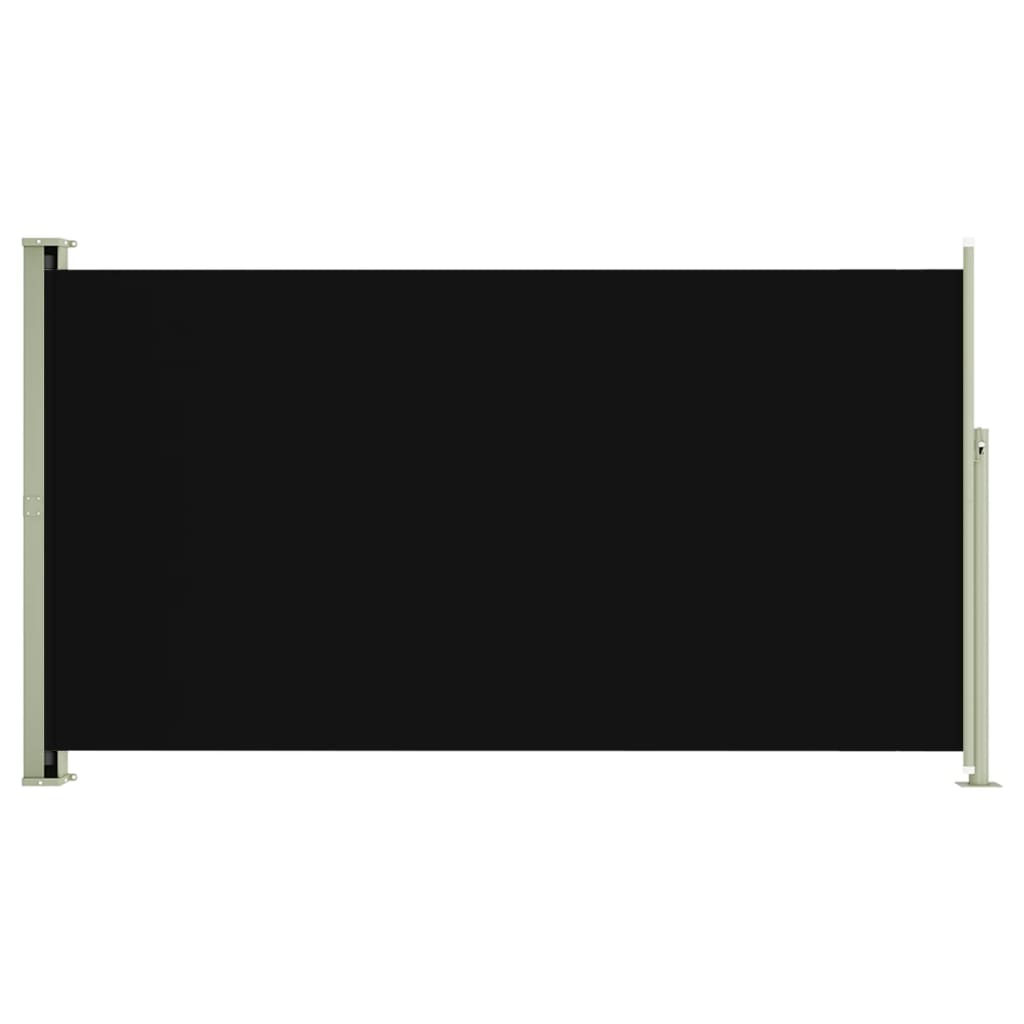 Seitenmarkise Ausziehbar 170x300 cm Schwarz